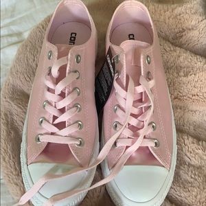 Pink Satin Converse